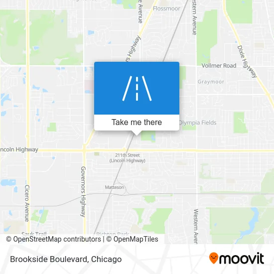 Brookside Boulevard map