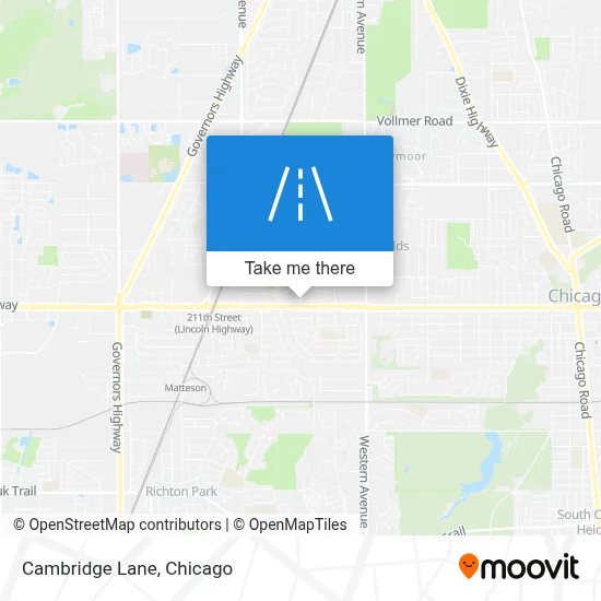 Cambridge Lane map