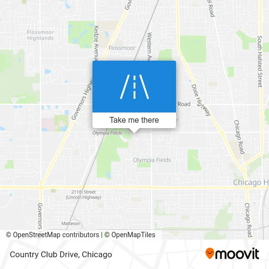 Country Club Drive map