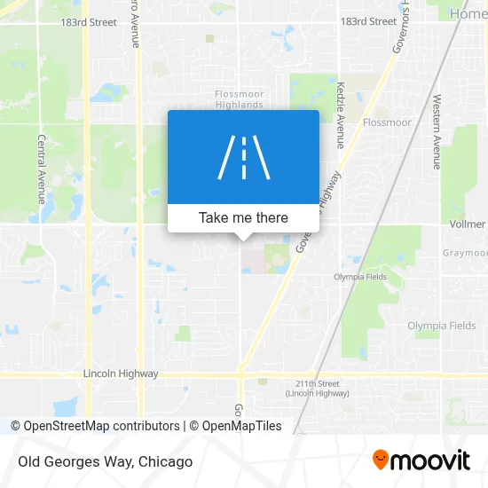 Old Georges Way map