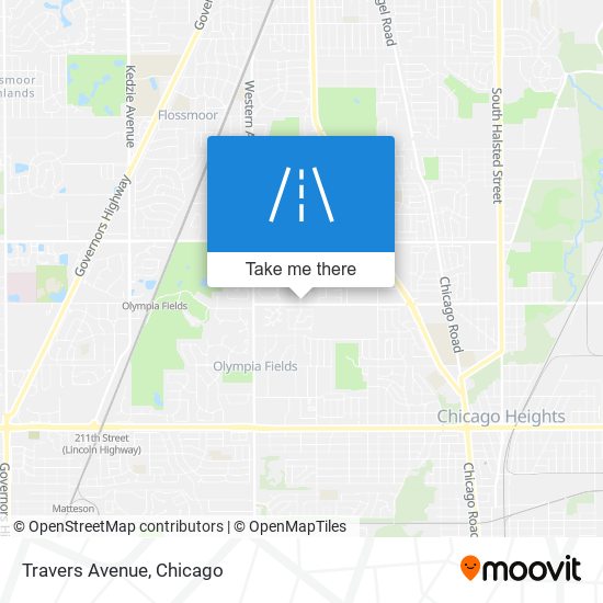 Travers Avenue map