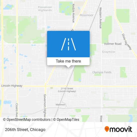 206th Street map