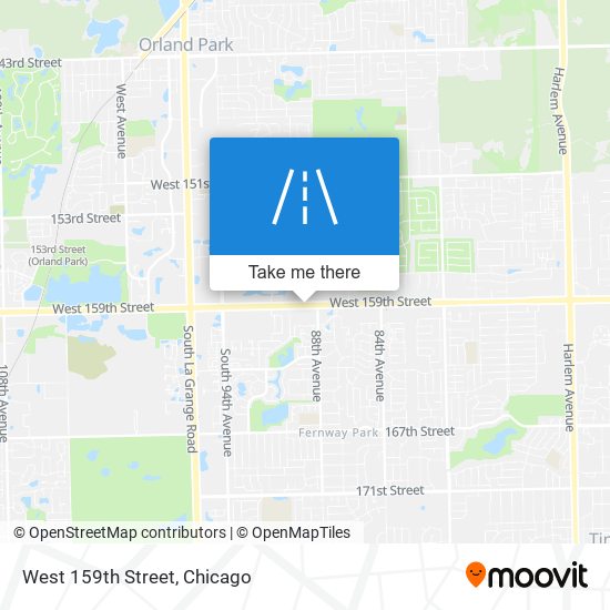 West 159th Street map