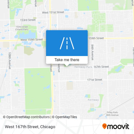 West 167th Street map