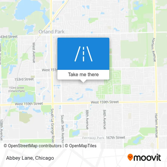Abbey Lane map