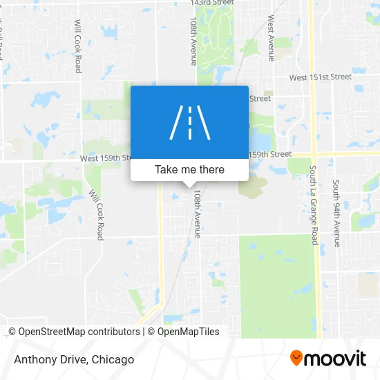 Anthony Drive map