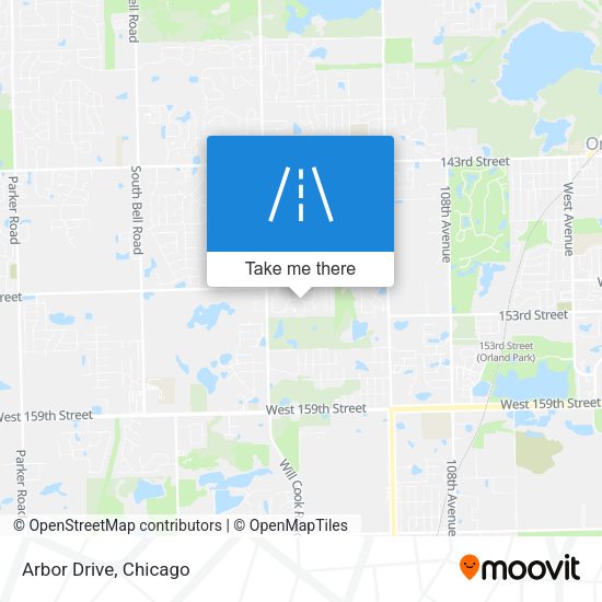 Mapa de Arbor Drive