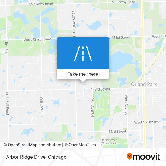 Arbor Ridge Drive map