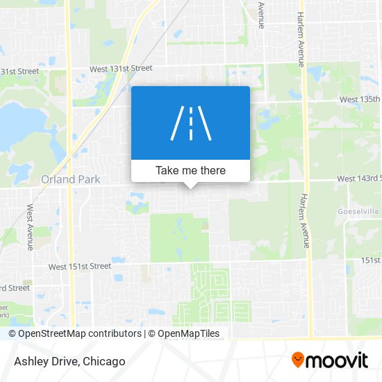 Ashley Drive map