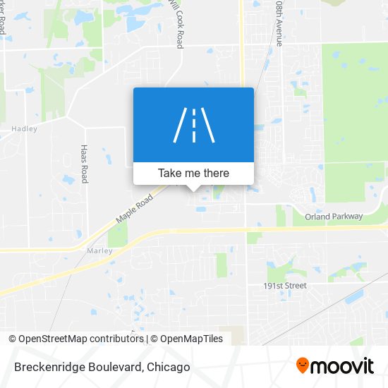 Breckenridge Boulevard map