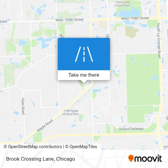 Brook Crossing Lane map