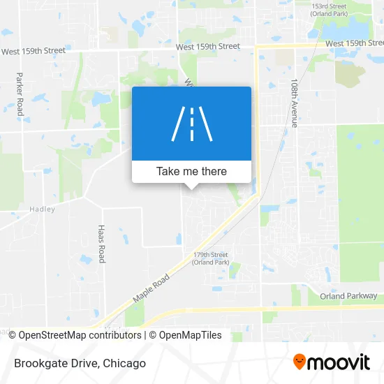 Brookgate Drive map