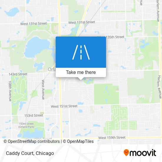 Caddy Court map