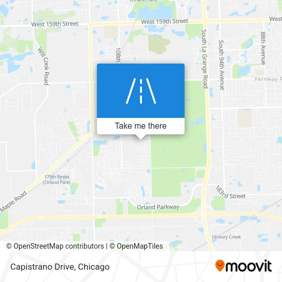 Capistrano Drive map