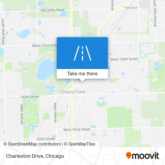 Charleston Drive map