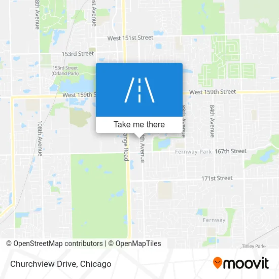 Churchview Drive map