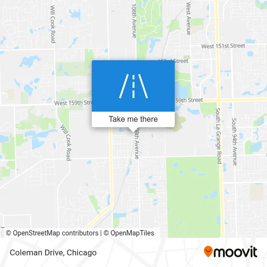 Coleman Drive map