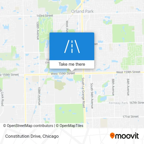 Constitution Drive map