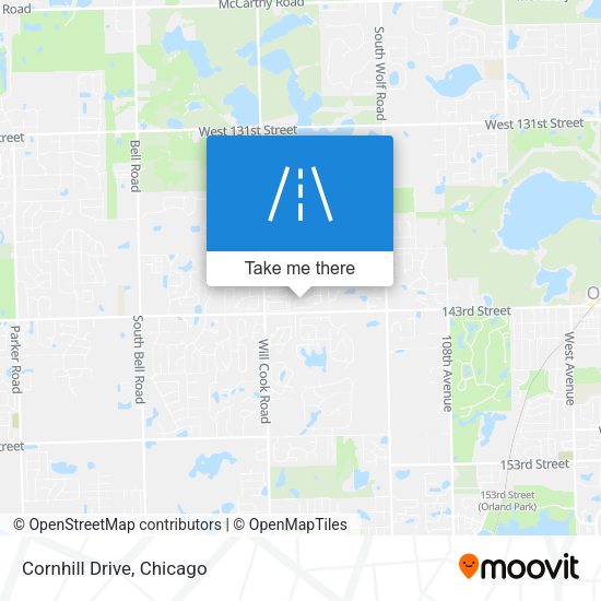 Mapa de Cornhill Drive