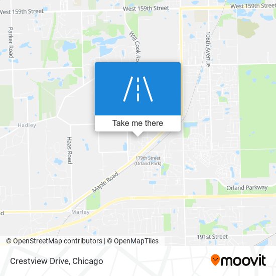 Crestview Drive map