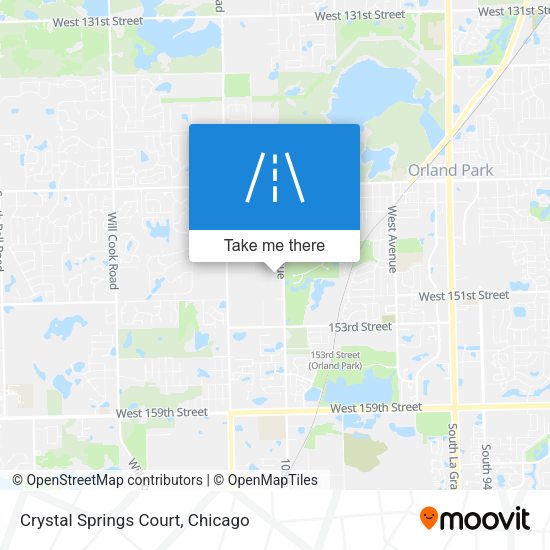 Mapa de Crystal Springs Court