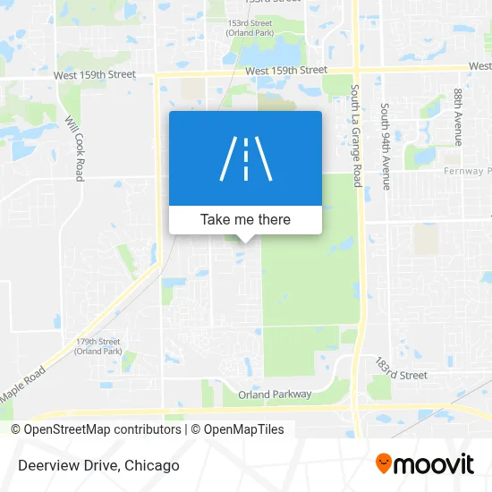 Deerview Drive map