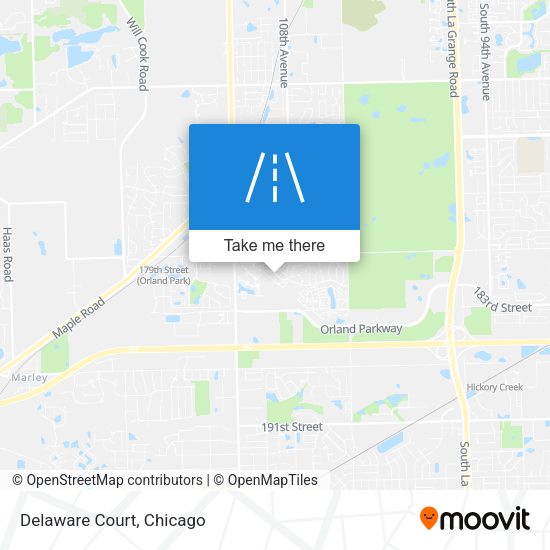 Mapa de Delaware Court