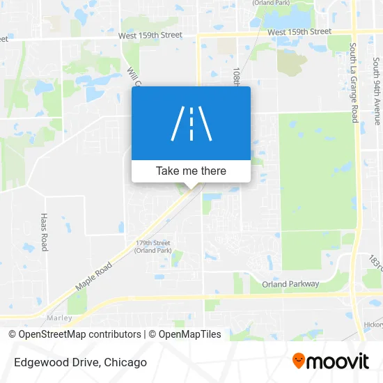 Edgewood Drive map