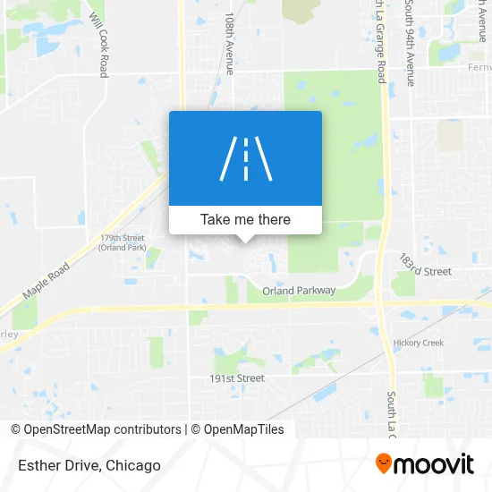Esther Drive map
