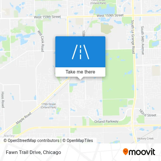 Fawn Trail Drive map