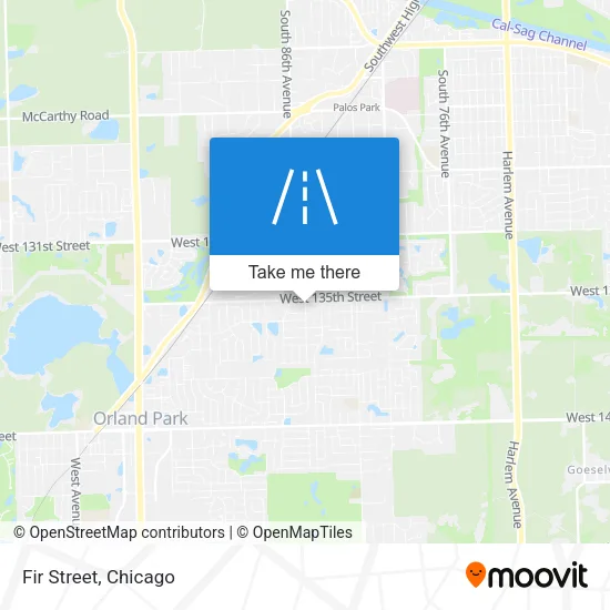 Fir Street map