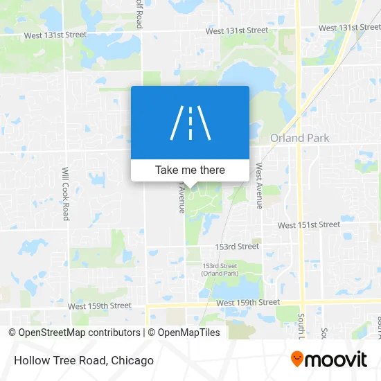 Hollow Tree Road map