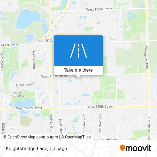 Knightsbridge Lane map