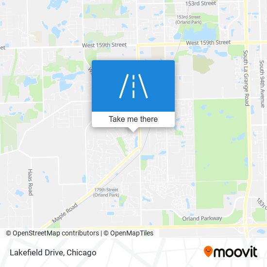 Lakefield Drive map