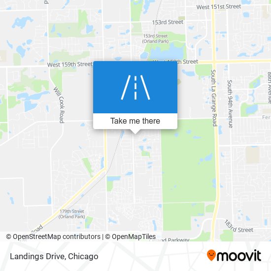 Landings Drive map