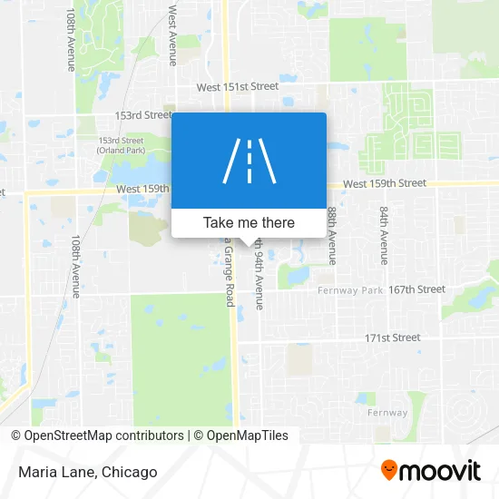Maria Lane map