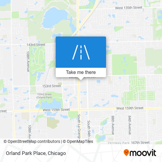 Orland Park Place map