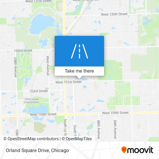 Orland Square Drive map