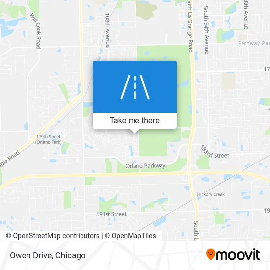 Owen Drive map