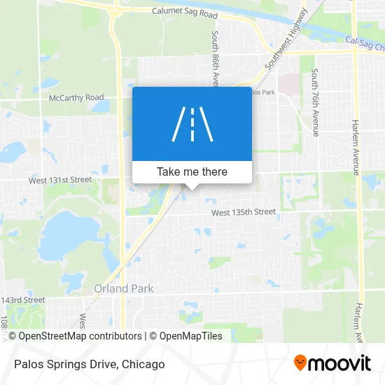 Palos Springs Drive map