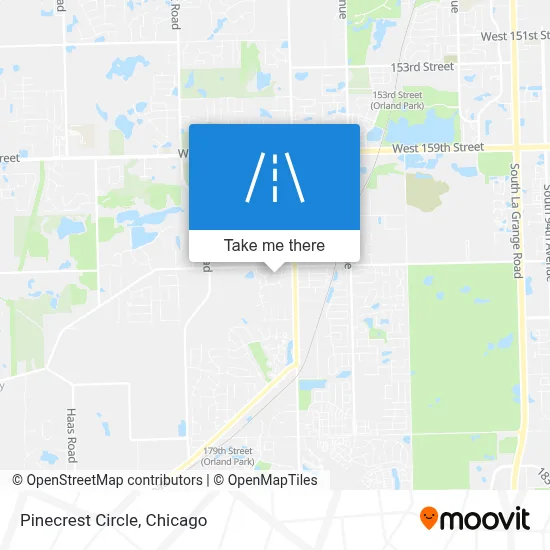 Pinecrest Circle map