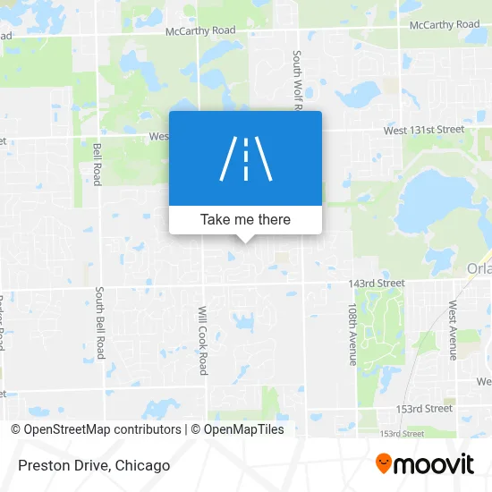 Preston Drive map