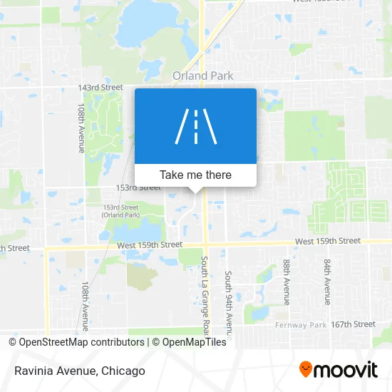 Ravinia Avenue map