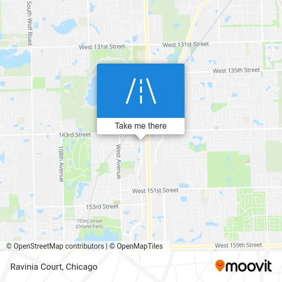 Ravinia Court map