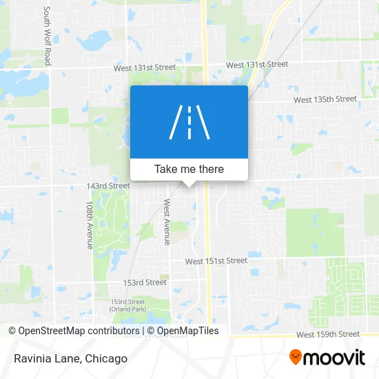 Ravinia Lane map