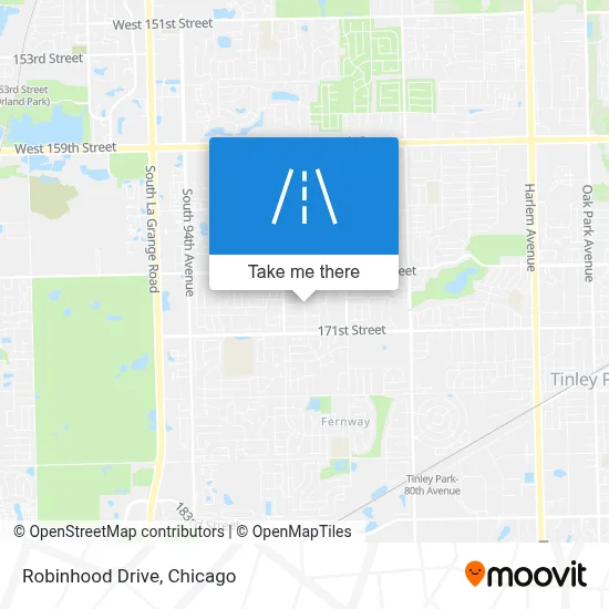 Robinhood Drive map