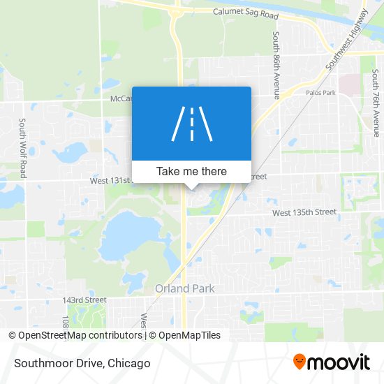 Southmoor Drive map