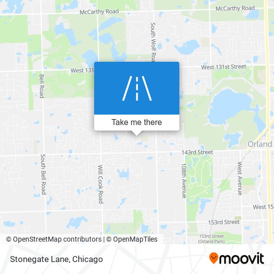 Stonegate Lane map