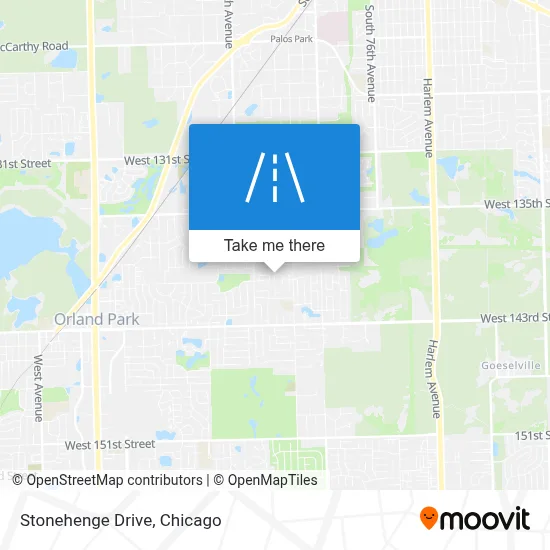 Stonehenge Drive map