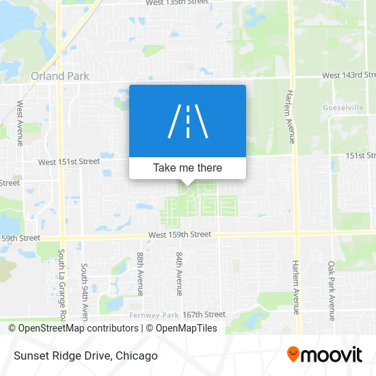 Sunset Ridge Drive map